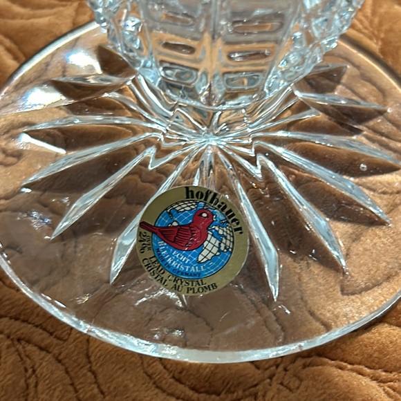 Vintage Hofbauer Germany “Byrdes” Collection Fan Style Lead Crystal Vase - Picture 4 of 15